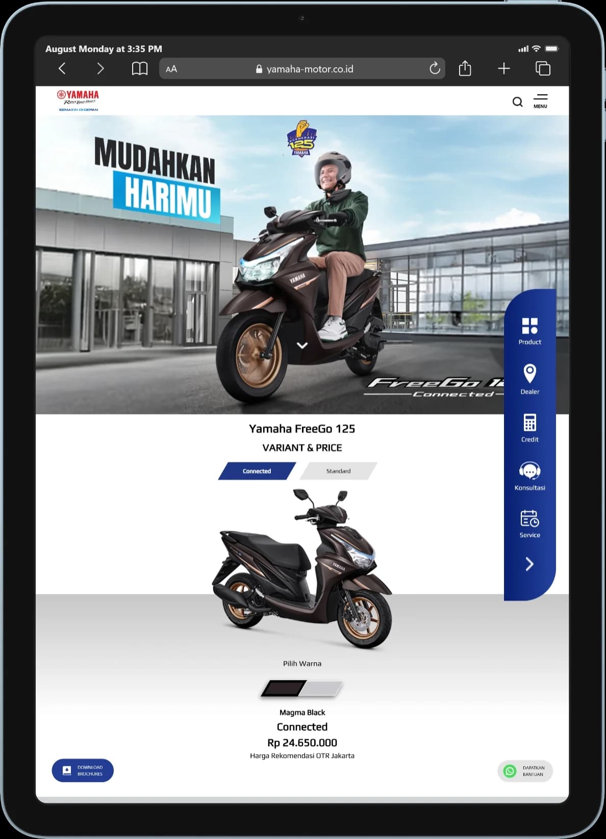 Yamaha FreeGo - Tablet
